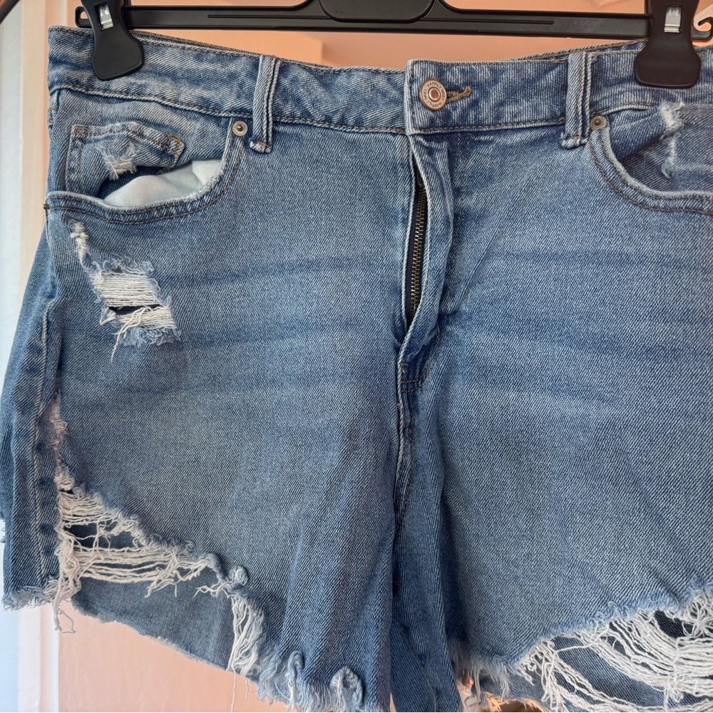 Distressed Denim Women Shorts